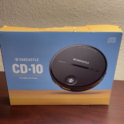 Oakcastle Personal Portable CD Player Black CD10 CD-10 Discman TESTED Bass Boost