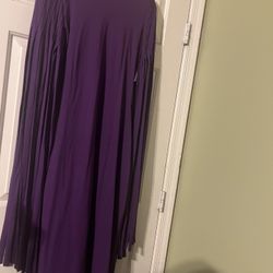 Beautiful Purple “INC” women’s dress with fringe sleeves ! 