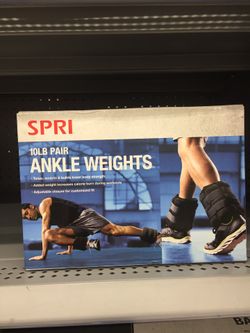 New Sealed Box 10 lb pair of ankle weights 10 lb each ankle develop legs, calves and speed, also available AW’s come in 2.5 & 5, 10 lbs
