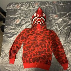 Authentic Double Shark Bape Hoodie