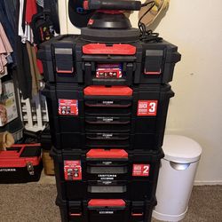 Crafts trade stack set with tools