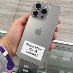 iPhone 15 Pro 128GB Unlocked Cash Or $50 Down  