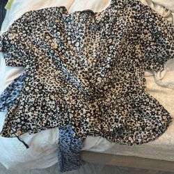 Cropped Floral Madewell Top 