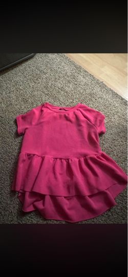 Pink Peplum Short Sleeve Top