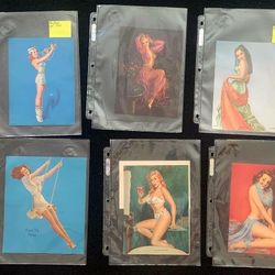 X15 Vintage PIN UP Lithograph Posters of Women