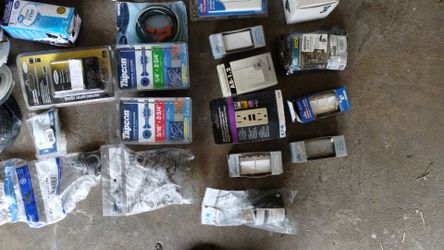 Electric lot including cameras, switches, cover plates, and more