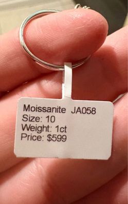 Moissanite ring