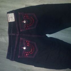 True Religion Jennie Mid Rise Crystal jeans