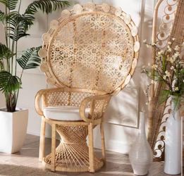 Hecate Natural Rattan Peacock Chair