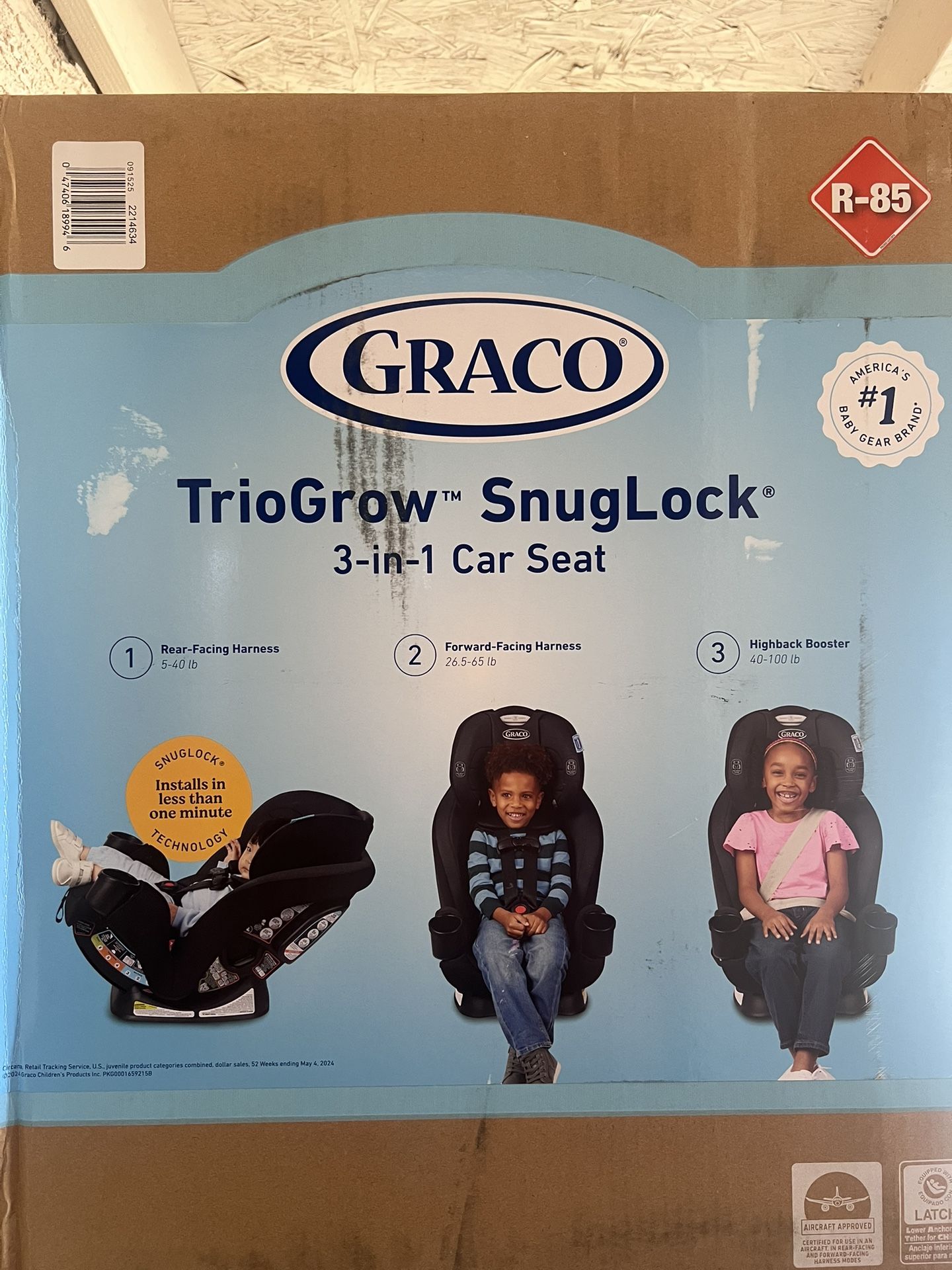NEW- Graco 3-In-1 Car Seat 