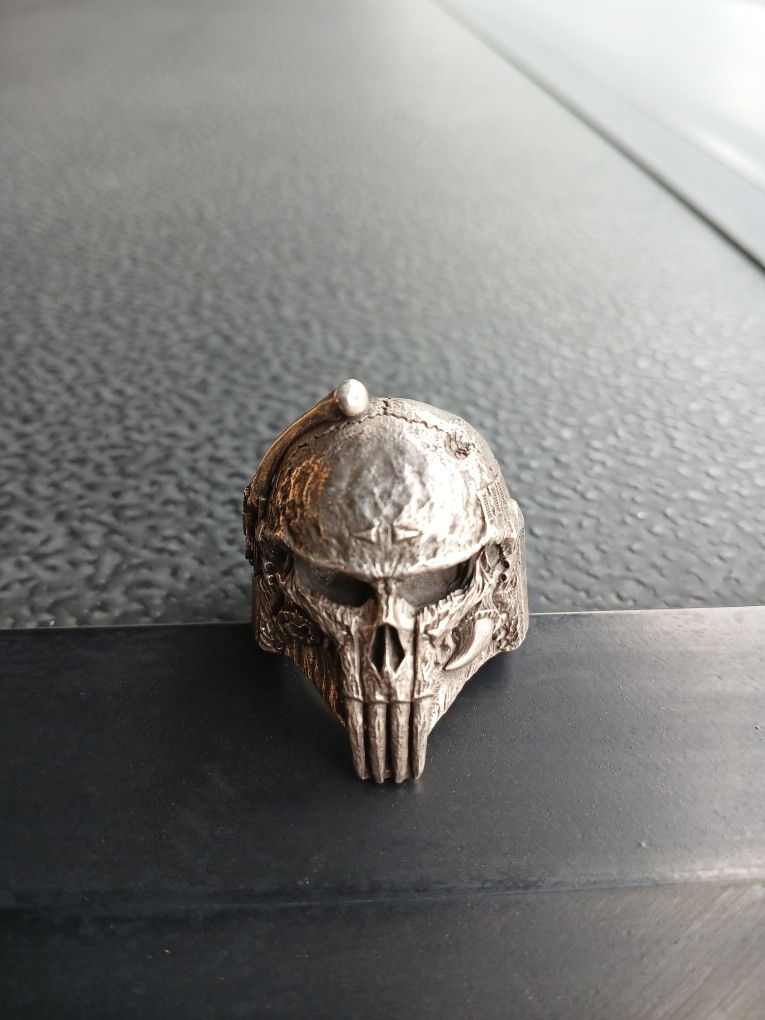 Custom Silver Punisher Ring