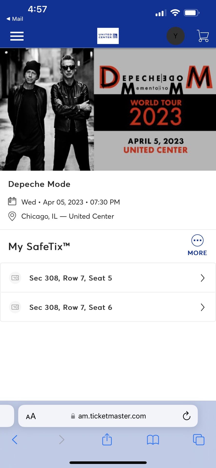 Depeche Mode Concert Tickets 