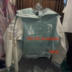 Disney Parks Her Universe Disneyland Marquees Bomber Varsity Jacket NEW