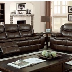New Recliner Couch , Loveseat And Chair Only $50 Down Payment 