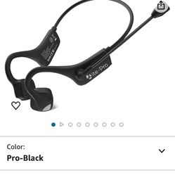 Bone Conduction Headphones Bluetooth with Mic Wireless Computer Headsets with Microphone Open Ear Bluetooth Earphones Noise Cancelling Multi-Point Con