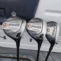 Golf Clubs! Ping G400 3 Wood 5 Wood 3 Hybrid!