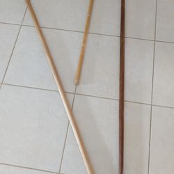 Martial arts escrima and bo staffs