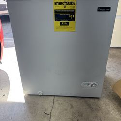 New Magic Chef 5cu. Ft. Chest Freezer. Has Damage On Back, But Works Good. Must Pickup