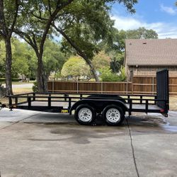 Utility Trailer Flatbed Big Tex New 2023 Clean Title 16x83 Ft Atv Cuatrimoto Polaris Sportsman //Kawasaki Mule// RZR Highlifter XMR X3 Xp4//Honda Ran