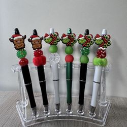 Beaded Christmas Custom Pens