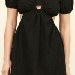  Gigio USA I Ring Black Dress. Sz Large