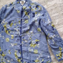 New 100% Silk Women's Jacket, Large