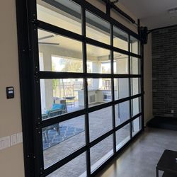 14' X 12' Wide Glass Low E Garage Door