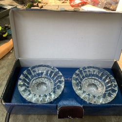 Crystal Candle Holder Set 