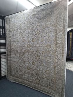 Large Floral Persian-Style Area Rug