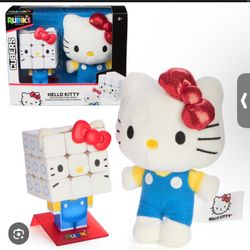 Hello Kitty Rubios Cube And Small Stuffed Animal