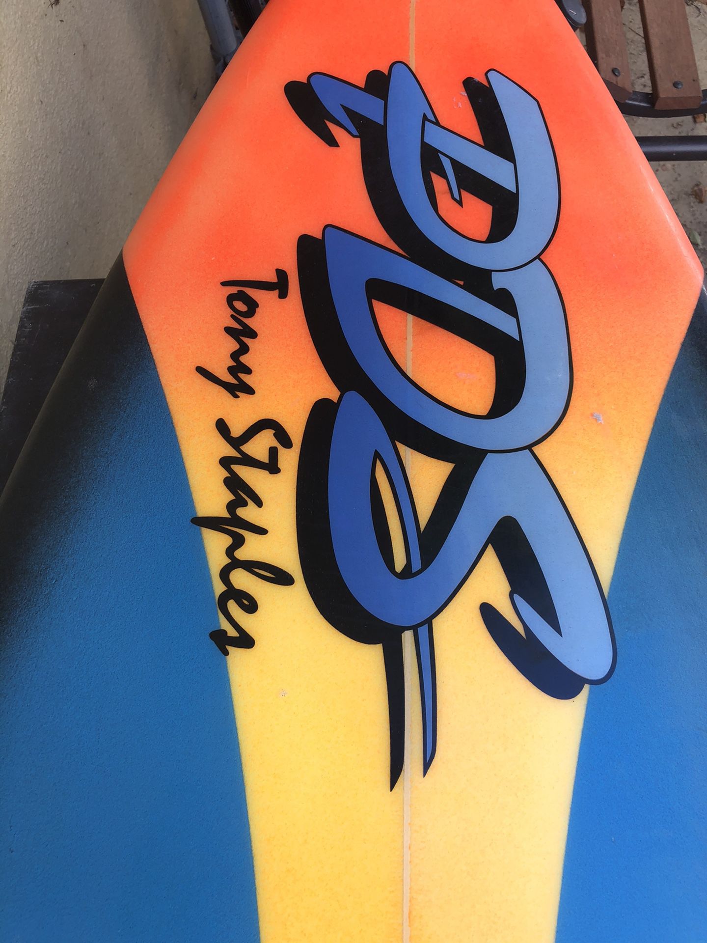 Tony Staples 6.4 20”+ 2.75 80’s vintage crowd killer surfboard