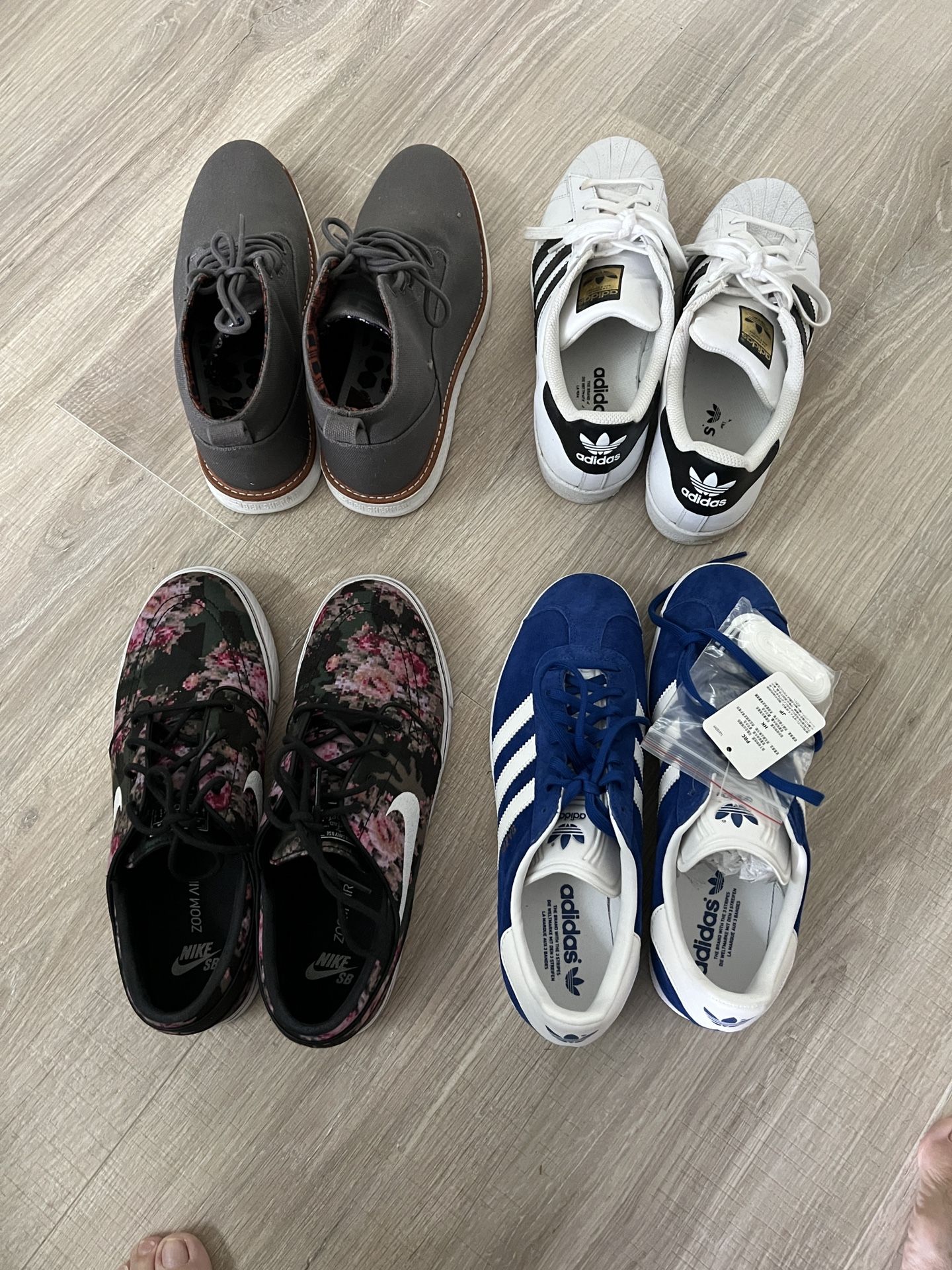 Niki and Adidas Tennis Shoes
