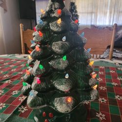 Vintage 18" Ceramic Christmas Tree