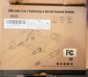 2-1 soldering hot air rework station