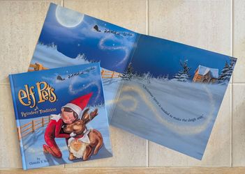 Christmas Elf Reindeer Tradition Illustrated Children's Book