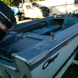 16'  Glasspar Avalon Boat and trailer.