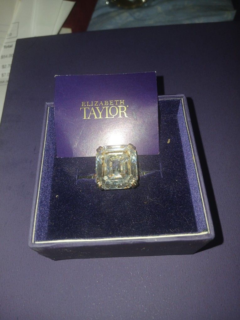 Elizabeth Taylor Inspired Ring 925 Silver