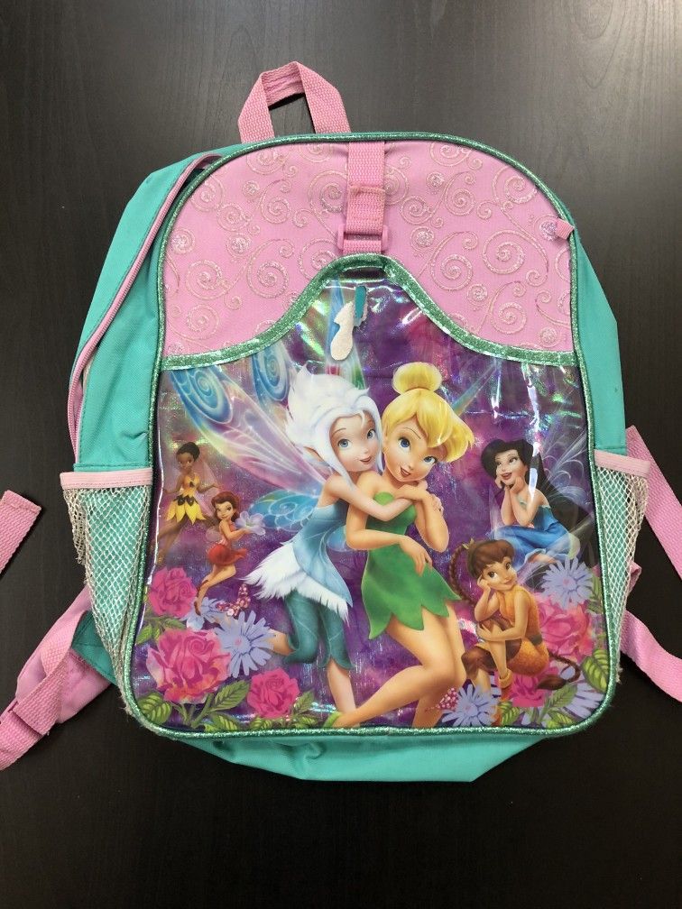 Tinker Bell And Disney Fairies Backpack Side Pocket Ripped, your best offer