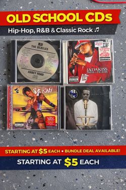 Classic CD bundle featuring Hip-Hop, R&B & Classic Rock 🎶
