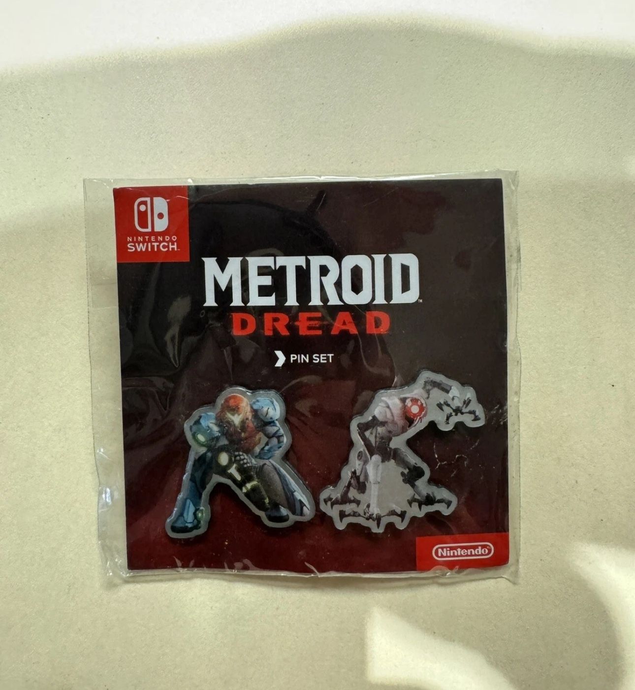 Metroid Dread Preorder Bonus Pin Set