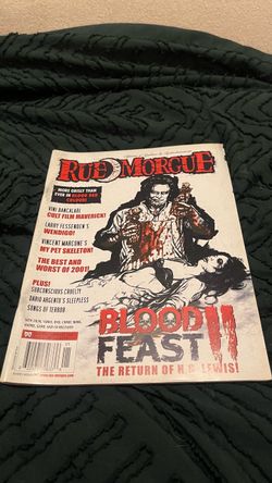 RUE MORGUE * JAN / FEB 2002 # 25 * BLOOD FEAST II  Magazine