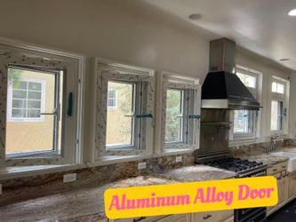 Aluminum Frame Glass Cabinet Doors