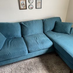 Couch With Chaise For Sale