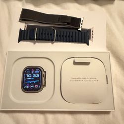 Apple Watch Ultra 2 Titanium 49mm - 98% Battery Health - Box & 2 Bands!