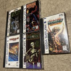 Sega Saturn Video Game Lot Games Vintage 