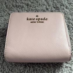 Kate spade pink saffiano leather wallet