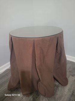 Skirted side table