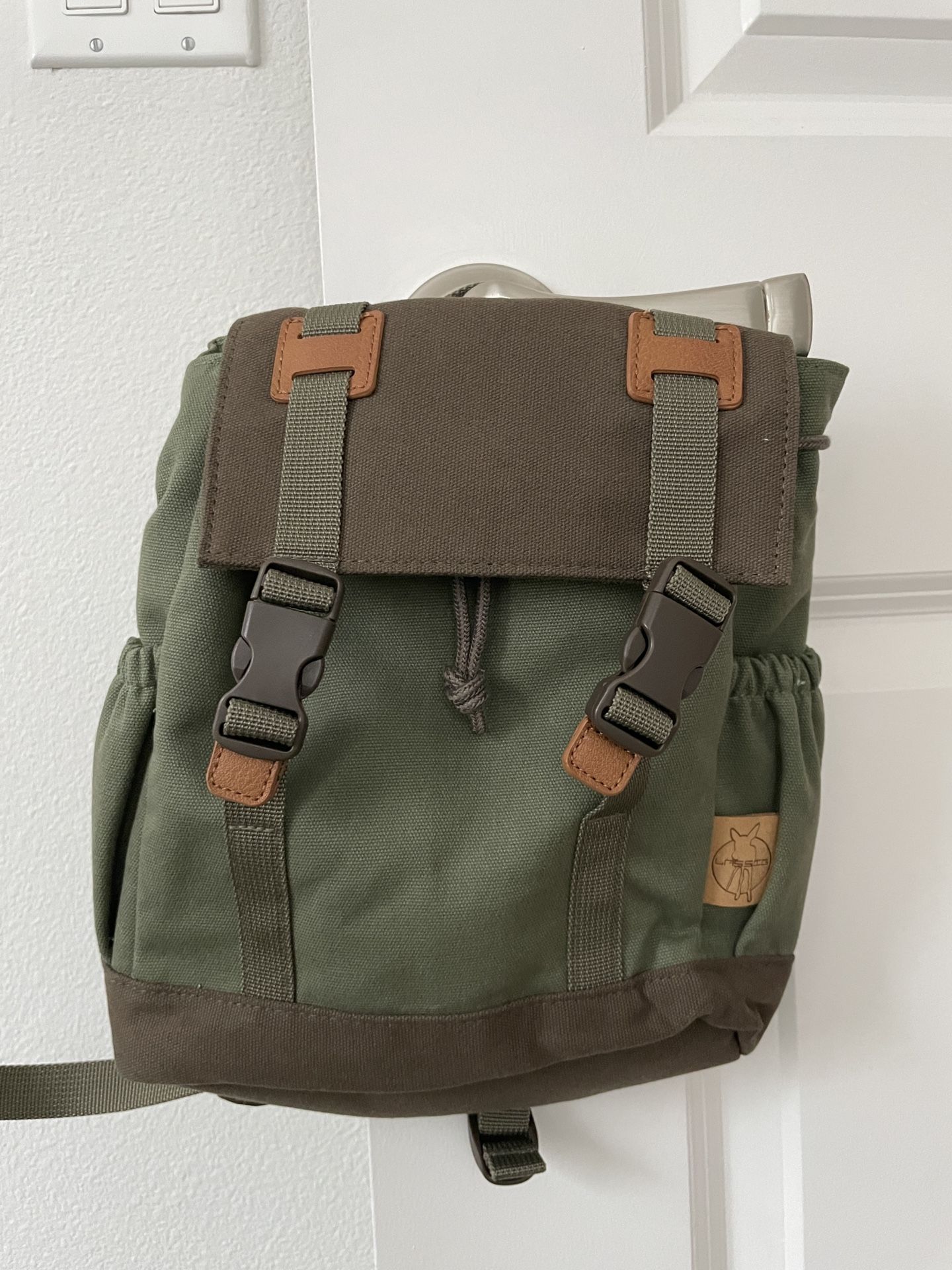 Lassig Vintage Little One & Me Backpack in Olive (Child Sized)