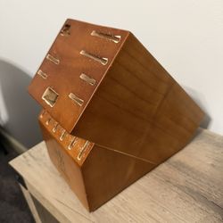 Solid Henckels Knife Block- No Knives Included