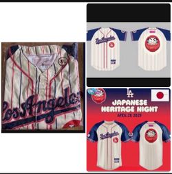 2025 Los Angeles Dodgers Japanese Heritage Night Jersey 4/28/25 XL